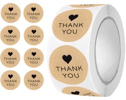 Sluitsticker Kraft Thank You – Ty kraft – 500 st – Kraft