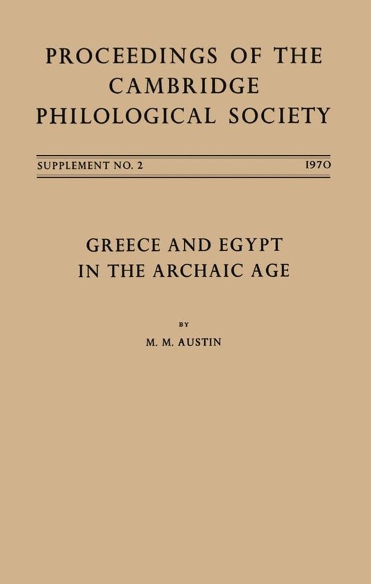 Proceedings of the Cambridge Philological Society Supplement ... - cover