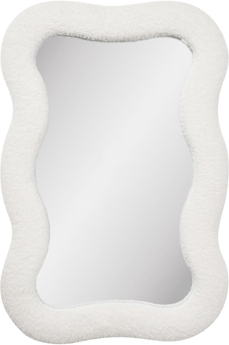 House Nordic Mia spiegel teddyframe wit.