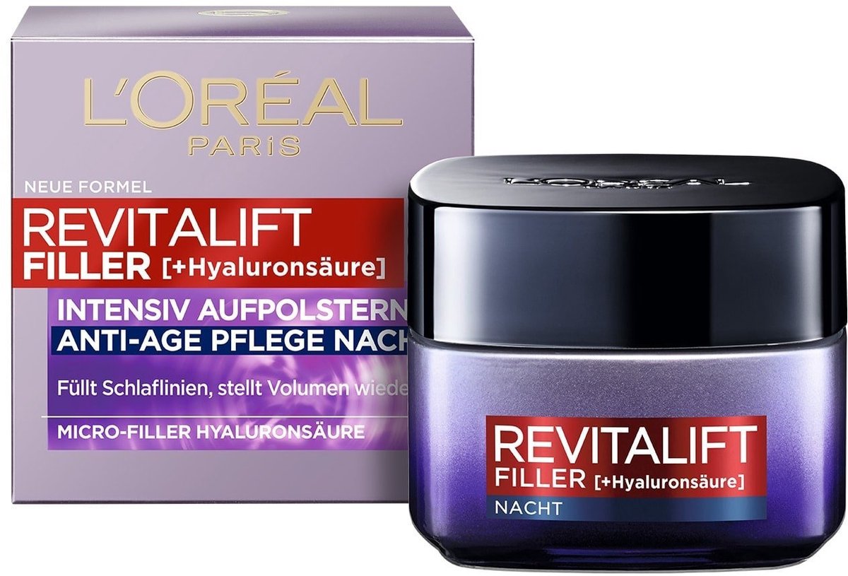 L'ORÉAL PARIS Nachtcrème Revitalift Filler, 50 ml
