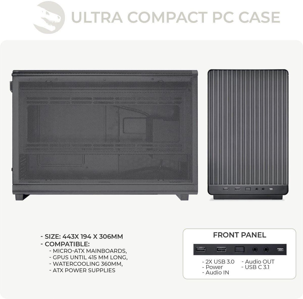 Sedatech Gaming Mini-PC Micro ATX • Intel Core Ultra 5 245KF 14x 3.6GHz • Geforce RTX5060 • 32Gb DDR5 • 2Tb SSD M.2 • WiFi • Bluetooth, USB C • Windows 11 • Desktop computer — afbeelding 4