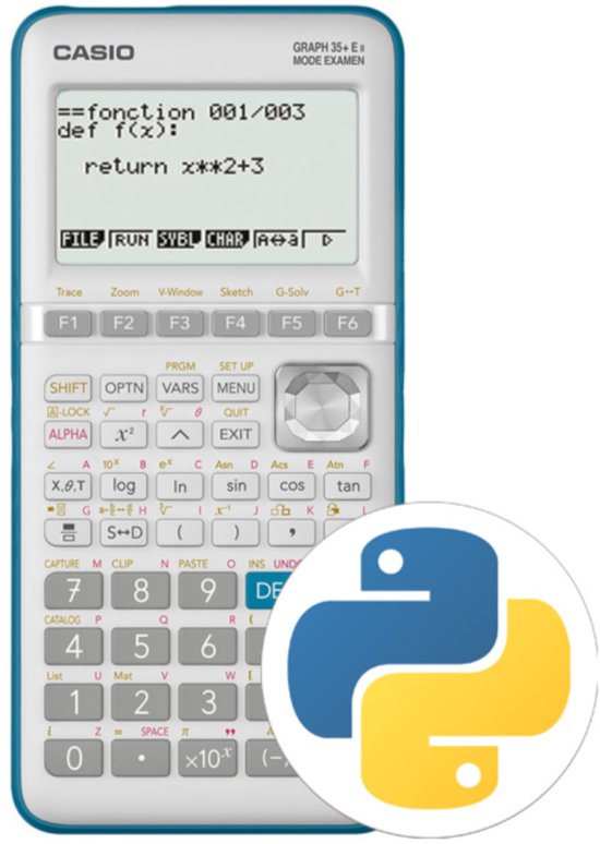 Casio Python Gr CASIO Calculator Graph 35 + E II Geïntegreerde Python | bol