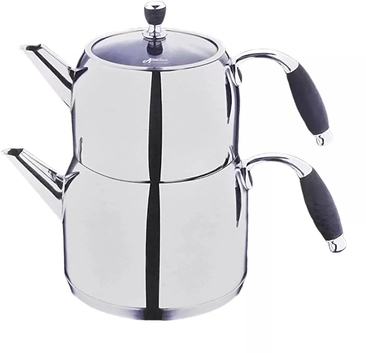 Viola - Theepot Set - 0.7L + 1.5L - Edelstaal 18/10 - Inductie - Turkse Theepot