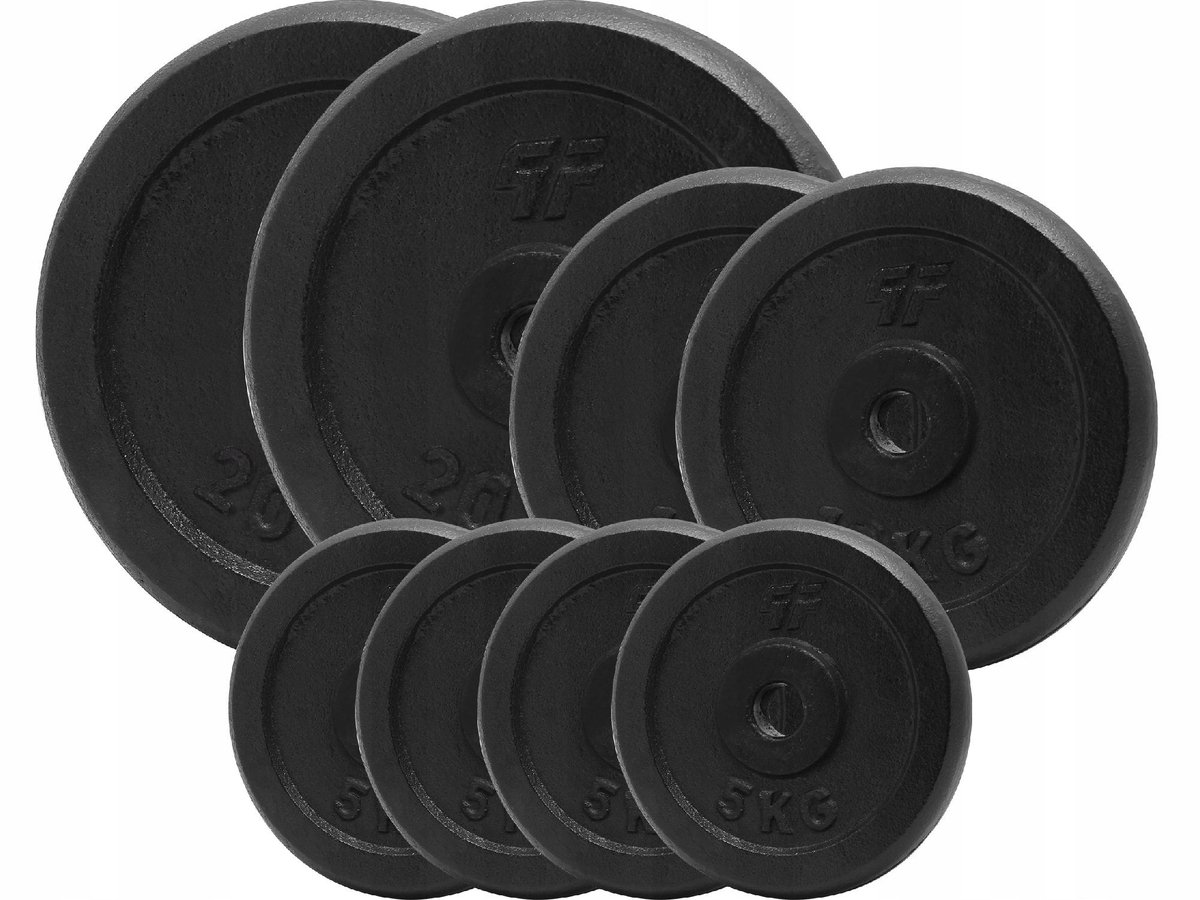 Platinum Fitness 80kg Gietijzeren Halterset 29mm
