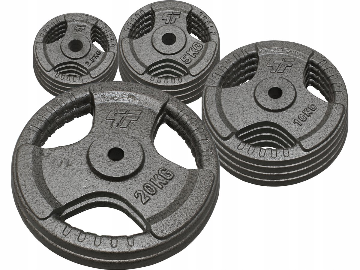 Merkloos IJzeren Halsterset 110kg - 29mm opening, Hammertone afwerking