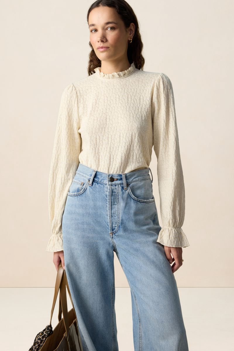 Sissy-Boy - Wit T-shirt met lurex