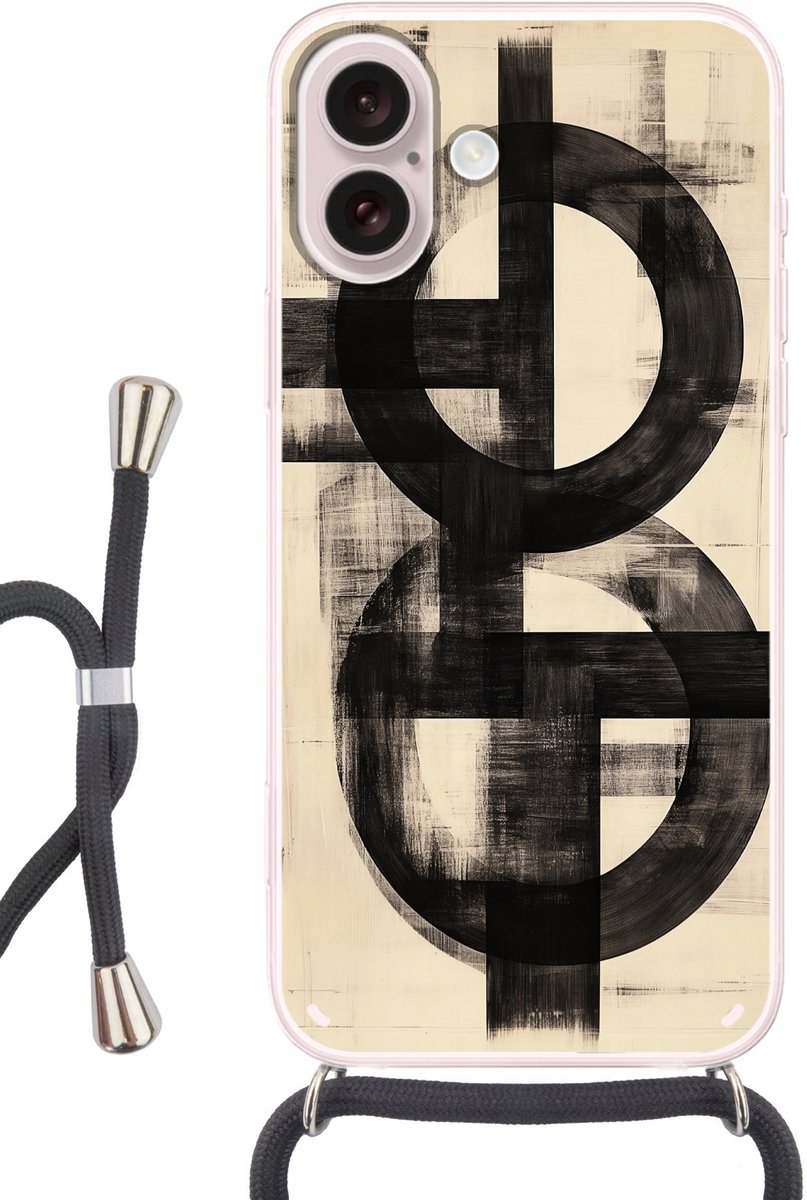 Cirkels - Balken - Zwart - Abstract