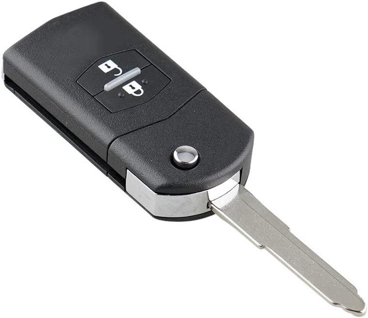 Provento - Sleutelhoes voor Auto met 2 Knoppen, Keyless Entry Afstandsbediening Cover met Blade