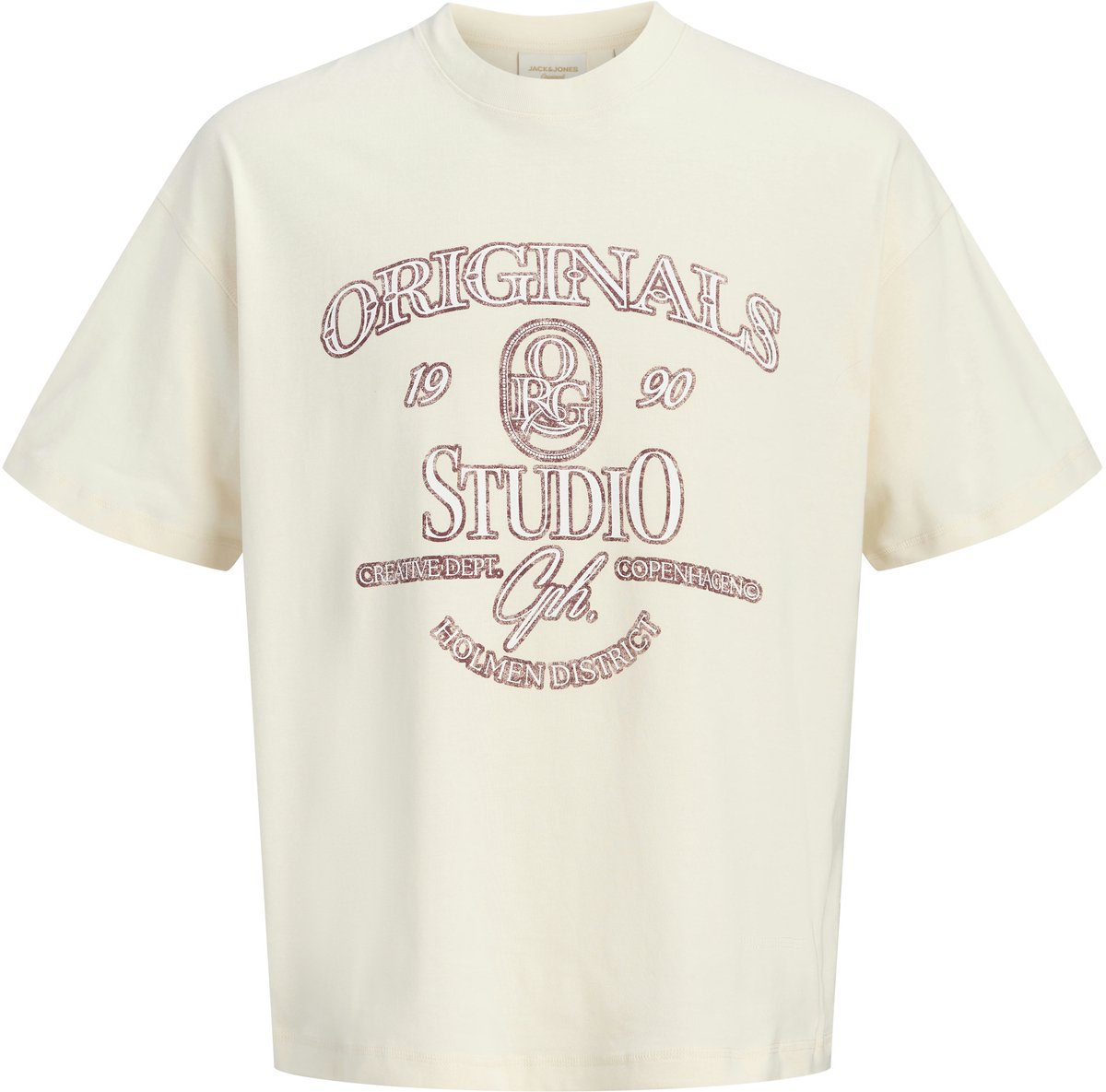 JACK&JONES - JORCHAMBERI TYPO TEE SS CN - Heren - T-shirts