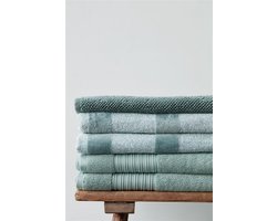 Beddinghouse Sheer - Katoen - Handdoek - 60x110 cm - Groen