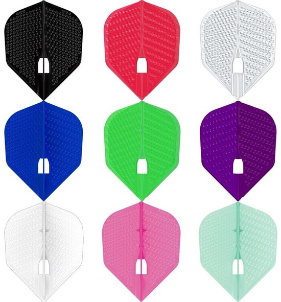 L-Style Champagne L3 Shape Dimple Red - Dart Flights van L-Style — afbeelding 3