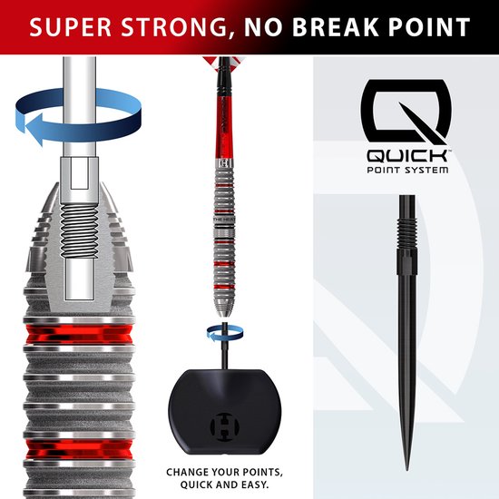 Harrows Damon Heta V4 Quick Point 90% - Dartpijlen 24 Gram van Harrows — afbeelding 3