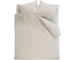 Ambiante Cotton Uni dekbedovertrek - Tweepersoons - 200x200/220 - Zand