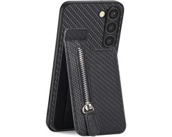 Allecta - Lederen Flip Hoesje met Creditcardhouder en Rits voor Samsung Galaxy A55 5G - Schokbestendig - Portemonnee Hoesje met Kaartsleuven