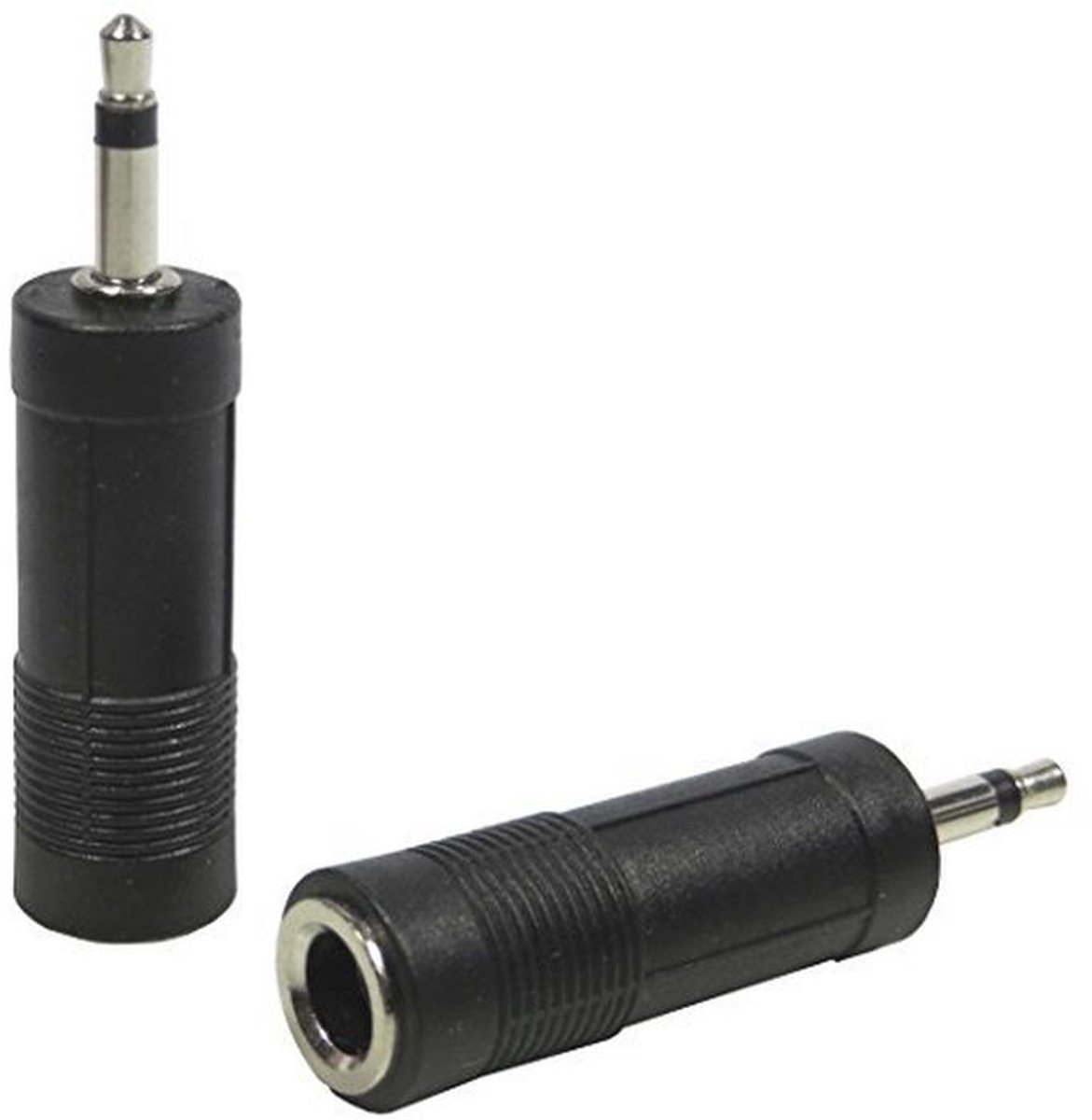 Mono Jack-Adapter 6,35 mm naar 3,5 mm - 2 Stuks