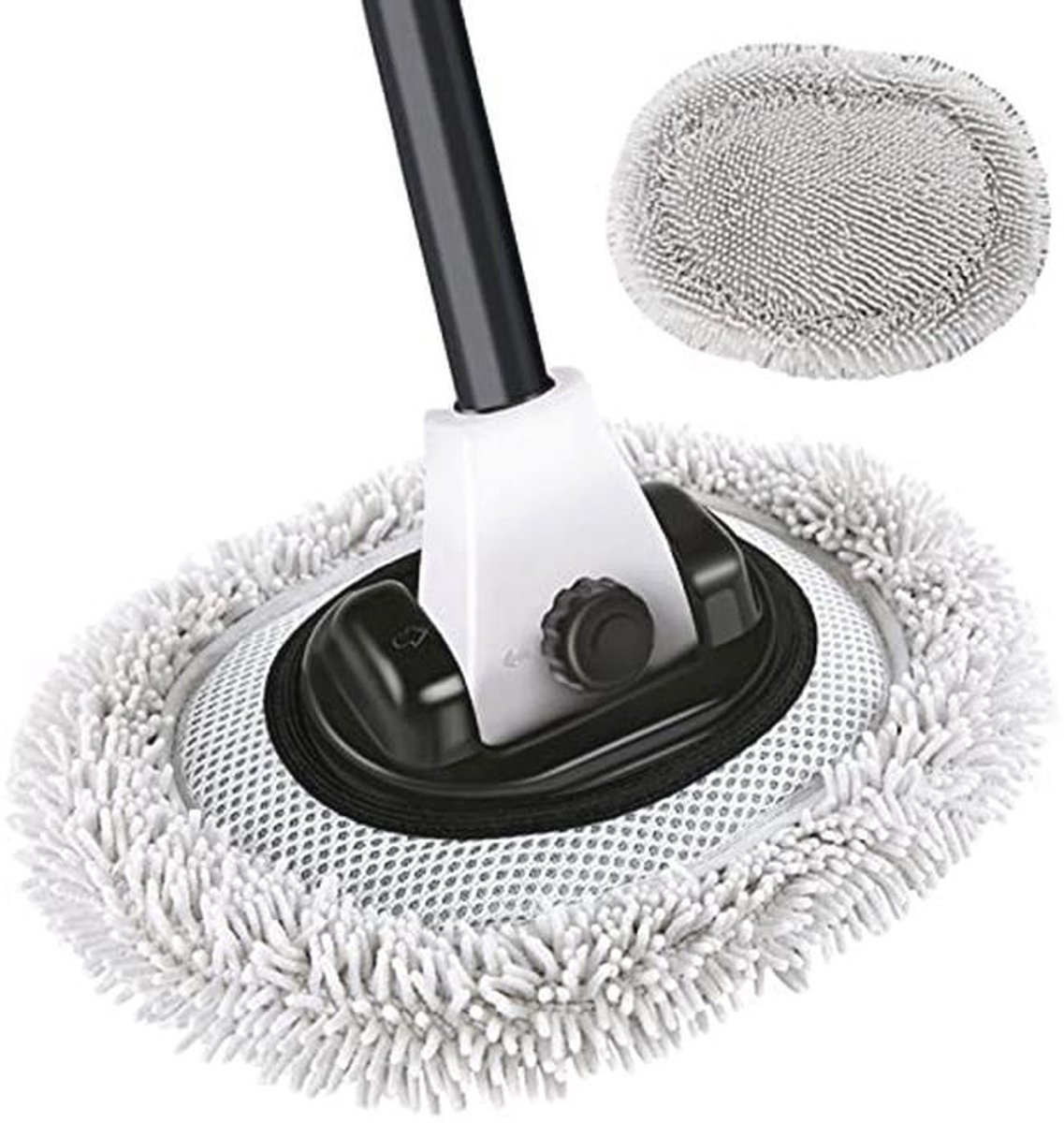 Telescoop Autowasborstel met Afneembare Borstelkop - Perfect voor Camping en Auto Reiniging