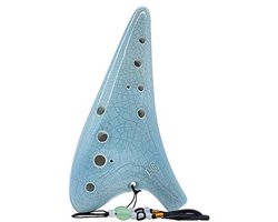 12-Hole Alto Ocarina met Textbook en Beschermtas - Perfect voor Beginners en Professionals