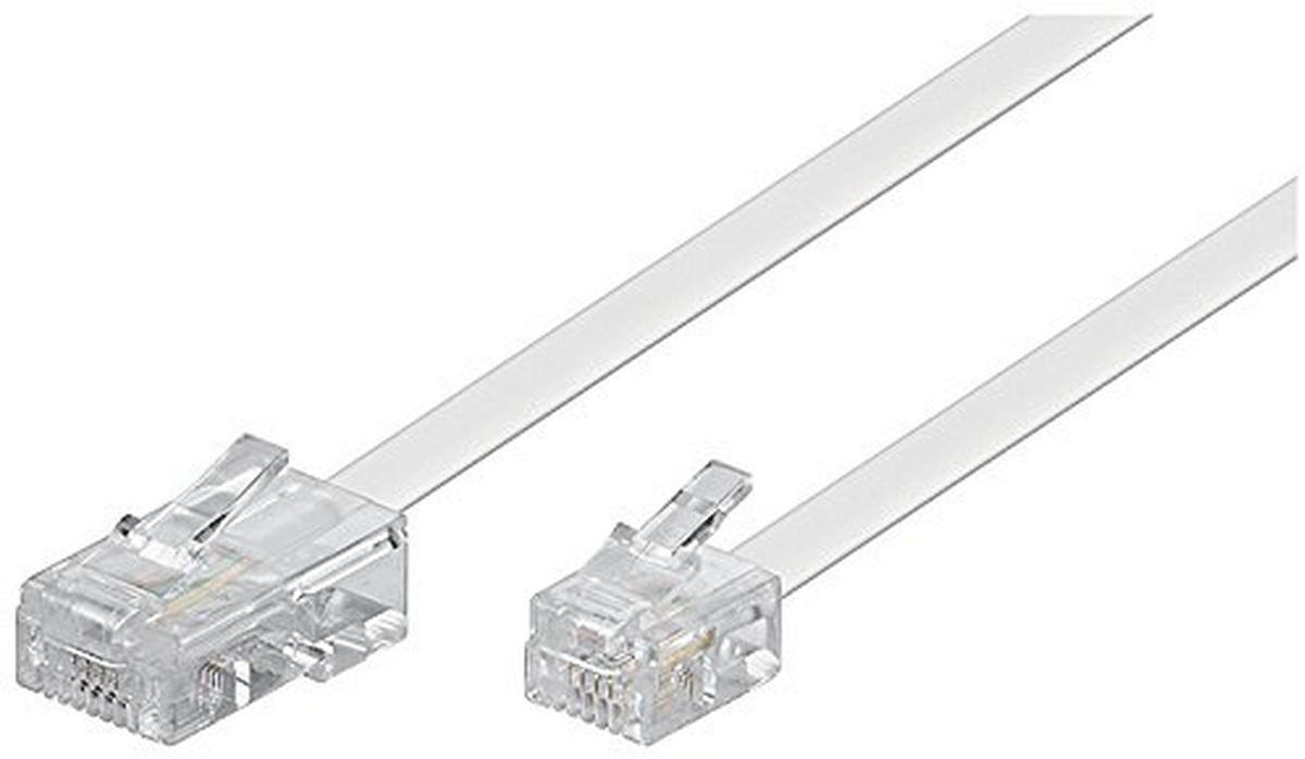 Telefoonkabel RJ11 naar RJ45 - Platte DSL-kabel voor modems en routers - 3 meter