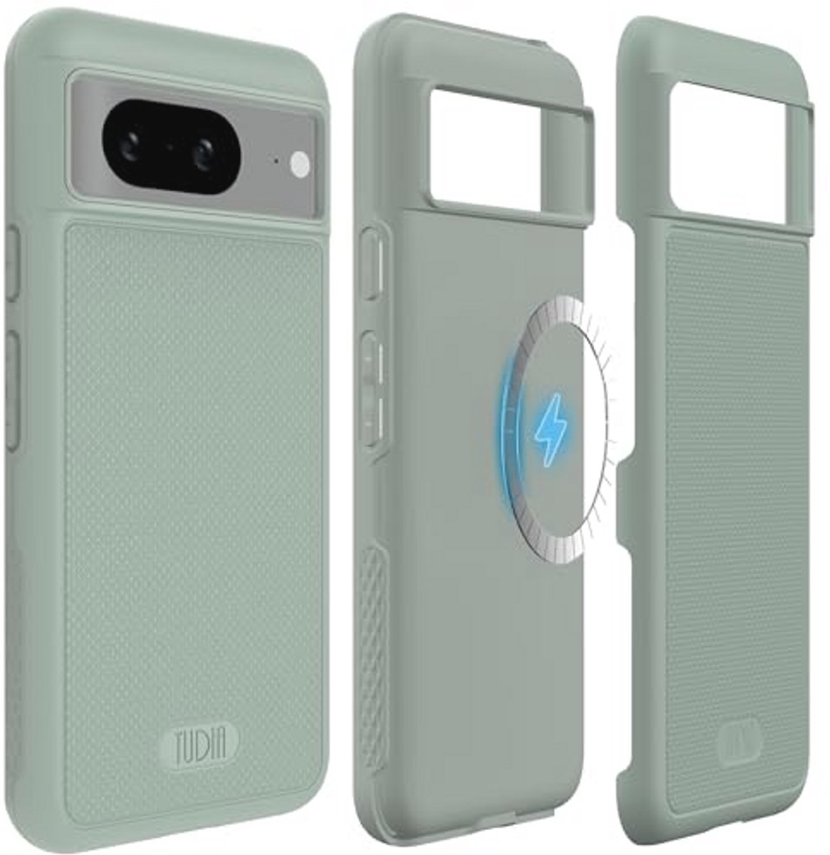Telefoonhoesje voor Google Pixel 8 - Antislip, Dubbellaags, MagSafe-compatibel