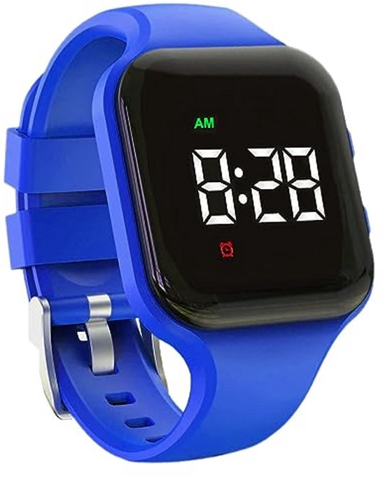 e-vibra Waterdicht vibrerend alarm horloge oplaadbaar 15 alarm herinnering zindelijkheidstraining vergrendelingsscherm (groen vierkant