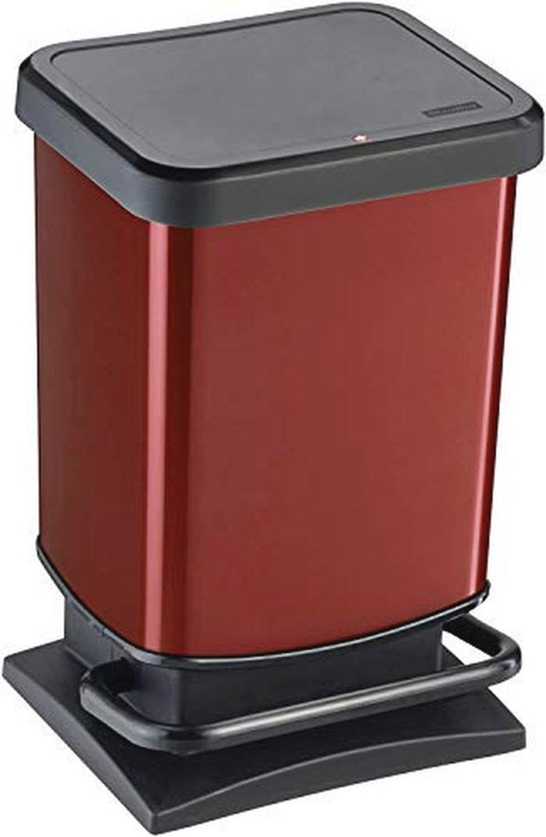 Kunststof (PP) BPA-vrije Opslagcontainer 20L - Roodmetaalkleurig (29,3 x 26,6 x 45,7 cm)