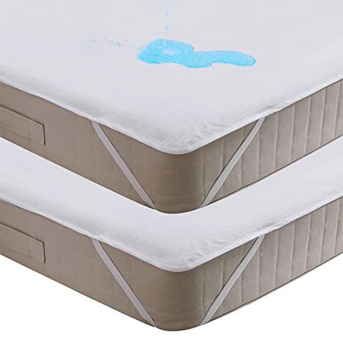 Waterdichte Matrasbeschermer Katoen 90x200cm – Ademend, Absorberend en Comfortabel
