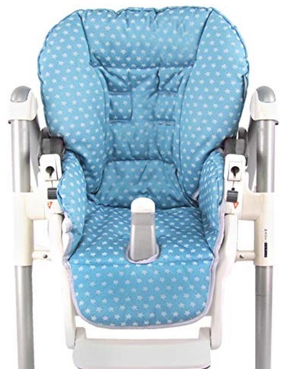 Zitkussen Vervangende Hoes voor Kinderstoelen - Sterren Turquoise
