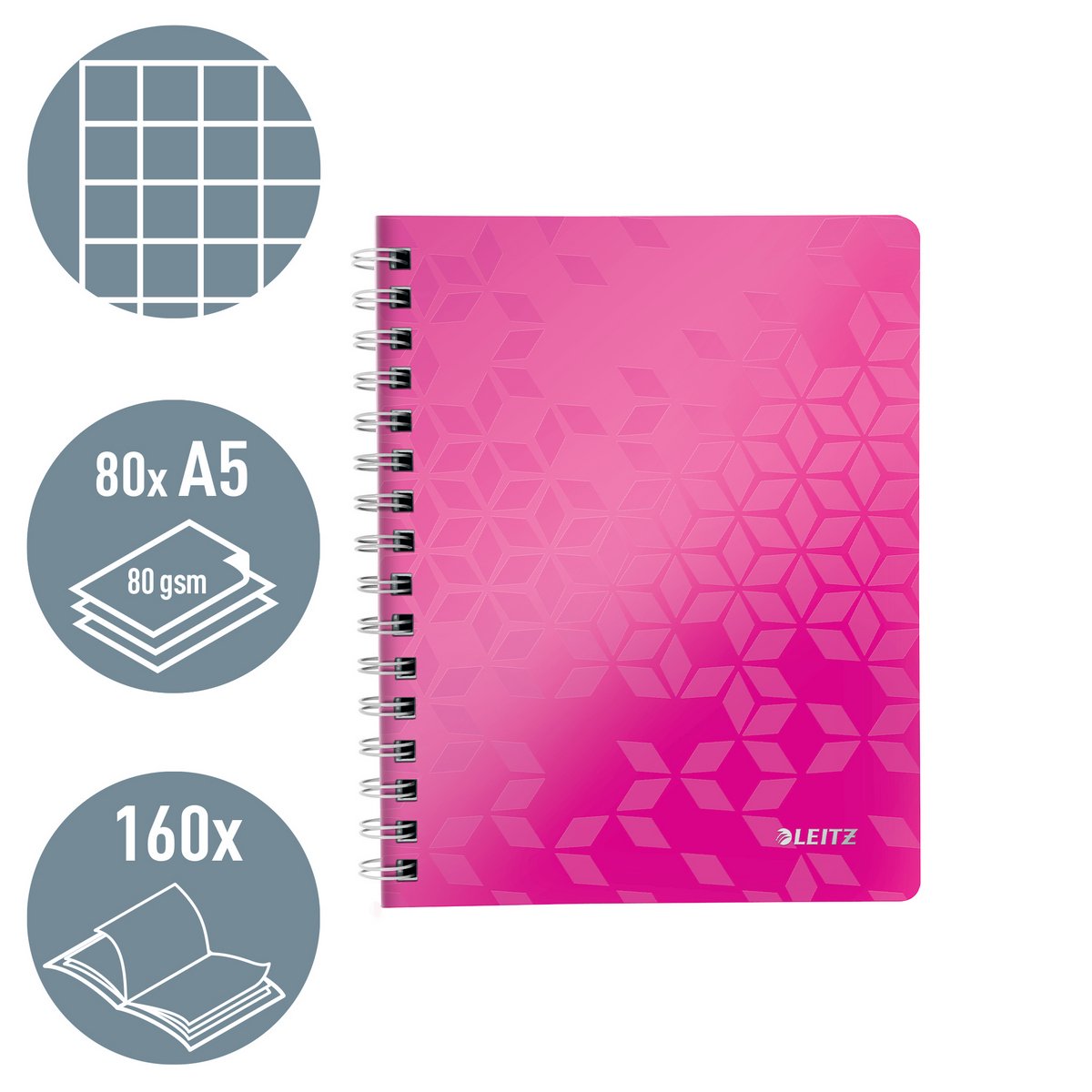 WOW NOTEBOOK SPIR A5 PP Q RZ