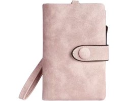 Innerlight® Dames Portemonnee - Roze - Veel pasjesvakken en ritssluiting - Portemonnee met RFID bescherming - Compacte Creditcardhouder Organiser - Ritsportemonnee - Duurzame Naadwerk