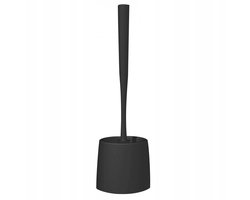 Bisk Ida - Toiletborstel met Houder - Vrijstaand - 36,5 cm - Kunststof - Zwart