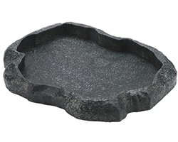 Reptielen Waterbak voor Voeding en Hydratatie – Hars Rots Voerbak voor Terrarium Decor