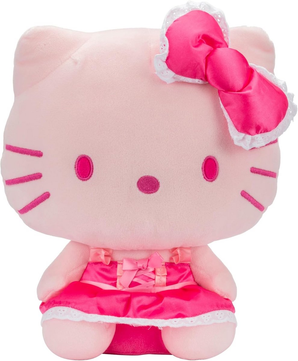 Pluchen knuffel figuren roze monochroom thema 30 cm