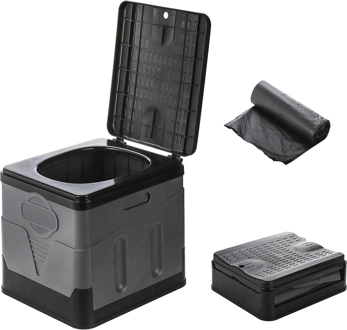 Draagbaar Opvouwbaar Campingtoilet voor Volwassenen – Waterdicht en Stevig