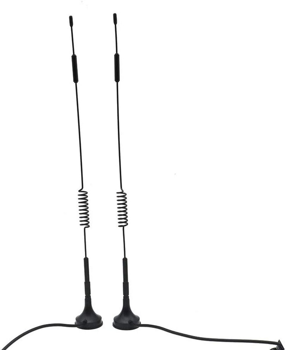 2 Stuks 433MHz Unity Gain Omni Antenne met Magnetische Voet en SMA Stekker Impedantie 50 Ohm - 12DBI
