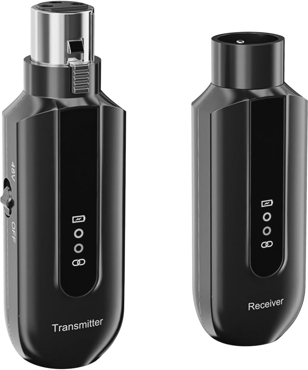 Draadloze Microfoon Zender Ontvanger voor Spreken en Zingen met USB Opladen