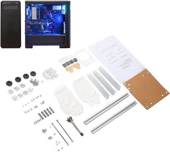 ITX Computer Beugel met Open Behuizing voor Mini ITX PC en Overclocking ...