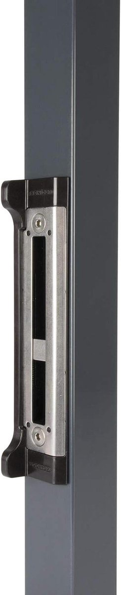 Sluitplaat voor slot - Inbouwplaat frame - Deurbeveiliging - Roestvrij staal - 255x577mm - Grijs