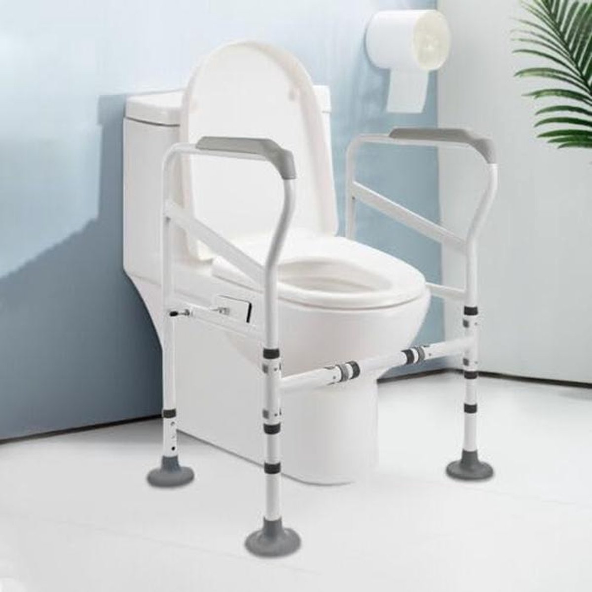 Verstelbaar Toiletsteun- en Hulpframe met Anti-slip Functie tot 150 kg