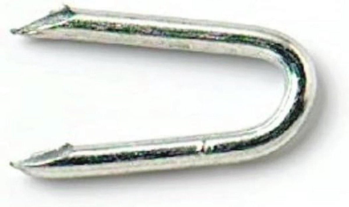 Verzinkte U-klem Spijkers 15 x 1,7 mm voor Netten - Verpakking van 50 g