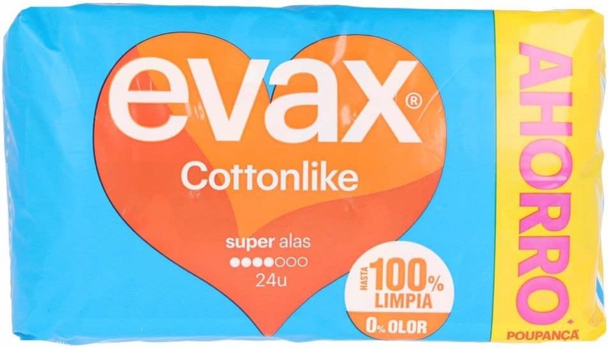 Super Maandverband met Vleugels, 24 stuks - Tot 100% Reiniging en 0% Geur