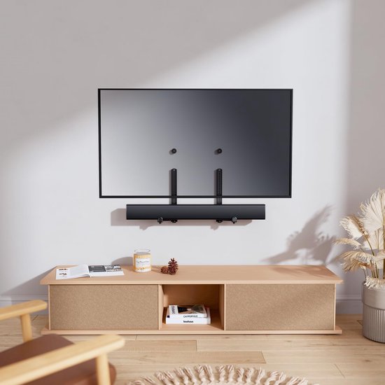 Universele Soundbar Houder - Soundbar Beugel - Akoestiek Verbeteren - Eenvoudige Installatie - 444 x 152 x 62 cm - Zwart van Universele — afbeelding 2