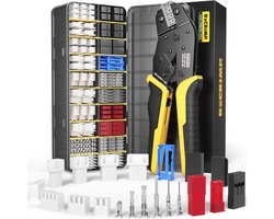 Krigmtang Set met Afstriptang - Voor JST, Dupont, Molex en Micro-connectoren - Capaciteit 0.03-0.5mm²