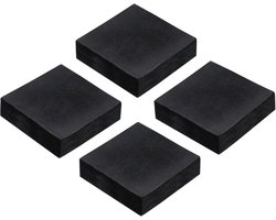 Anti-vibratiematten voor wasmachines en HVAC-apparatuur - 4 stuks rubberen pads, 50 mm, geluidsabsorberend