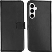 Étui Selencia pour Samsung Galaxy A35 avec porte-cartes - Bookcase en cuir véritable Selencia - Zwart