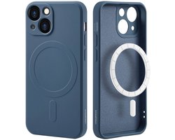 imoshion Hoesje - Geschikt voor Apple iPhone 13 Mini - Color Backcover geschikt voor MagSafe - Donkerblauw