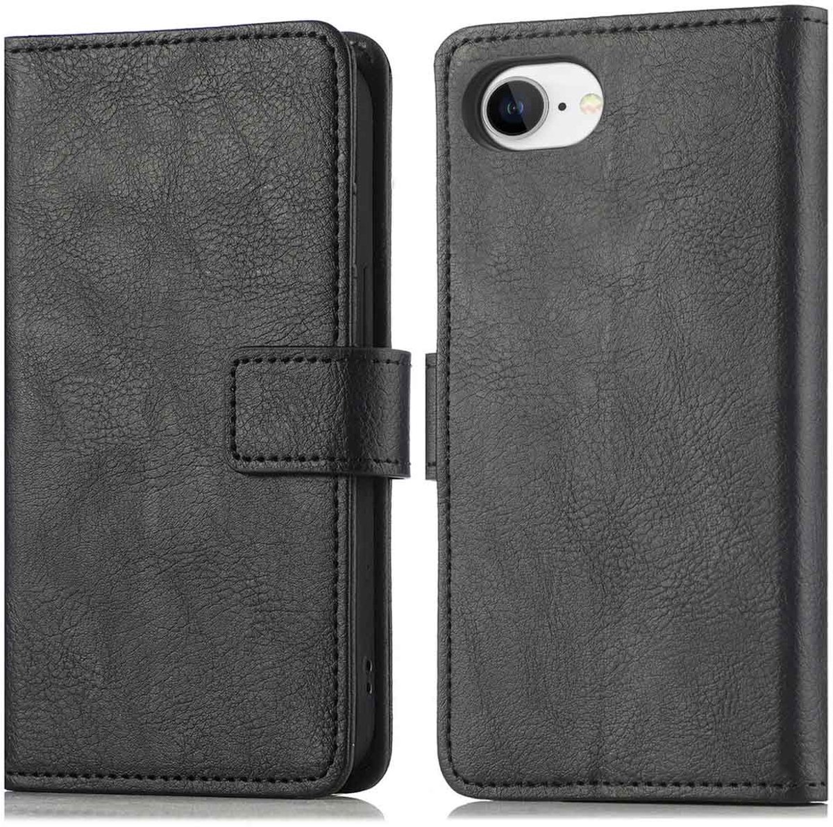 imoshion Hoesje - Geschikt voor Apple iPhone 17e / 16e - Luxe Bookcase - Zwart