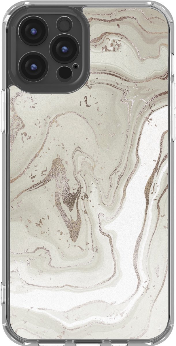 imoshion Hoesje - Geschikt voor Apple iPhone 12 Pro / 12 - Design hoesje - Sandy Marble