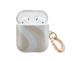 Selencia Case - Hoesje geschikt voor AirPods 1 / 2 - Desert Waves Beige