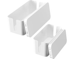 Relota Medium en kleine set met 2 kabelboxen, kabelorganizer, bureau-organizer, elektrische organizer, kabelverzamelaar voor bureau