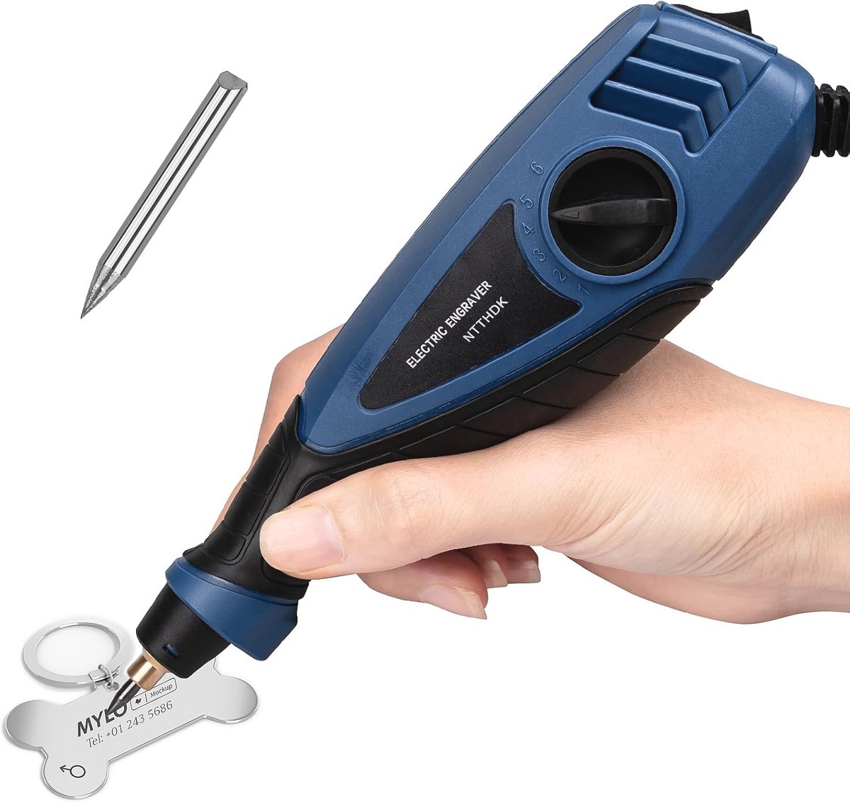 Graveerpen 25W met 6 Snelheden - Professionele Handheld Ets Gereedschap voor Hout, Metaal en Glas